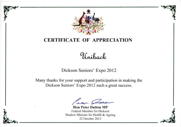 Dickson-Certificate